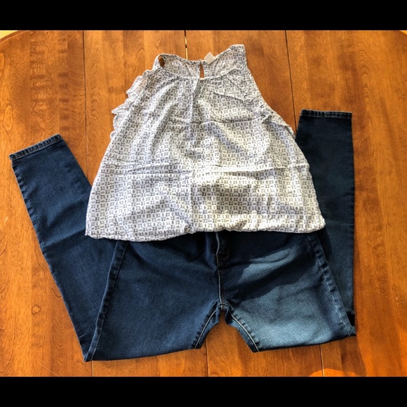 Old Navy Top & Bluenotes Jeggings - Picture 2 of 2